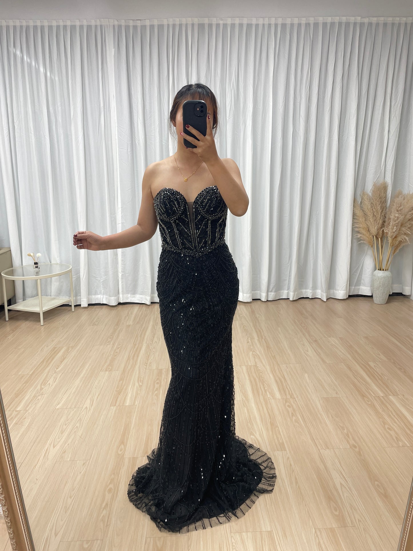 Magnificent Corset Bodice Beading Couture Mermaid Engagement Party Evening Dress MB40213
