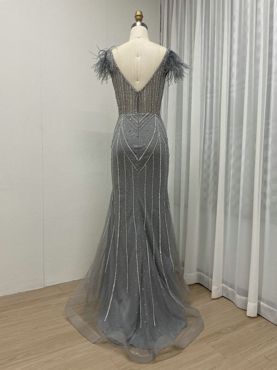 Petite Women Body Fitted Birthday Party Pink Evening Dress MB40257