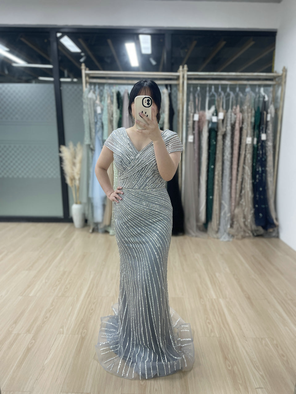 Cap Sleeve Mermaid Fitted Birthday Party Evening Dress MB40265