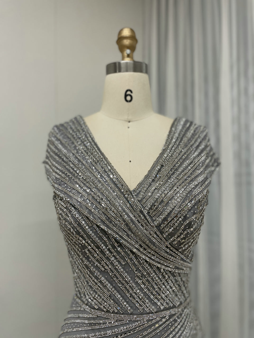 Cap Sleeve Mermaid Fitted Birthday Party Evening Dress MB40265