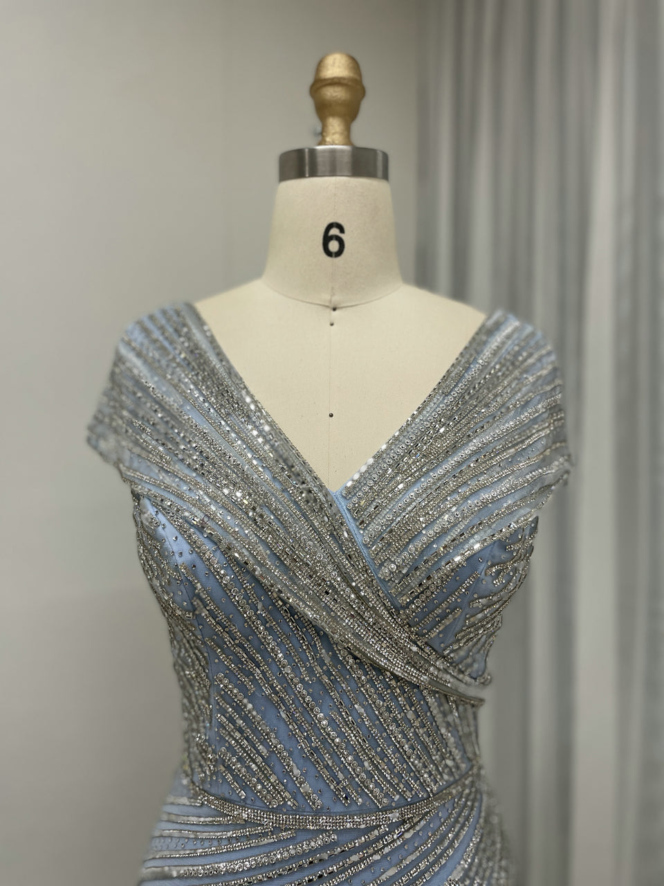 Cap Sleeve Mermaid Fitted Birthday Party Evening Dress MB40265