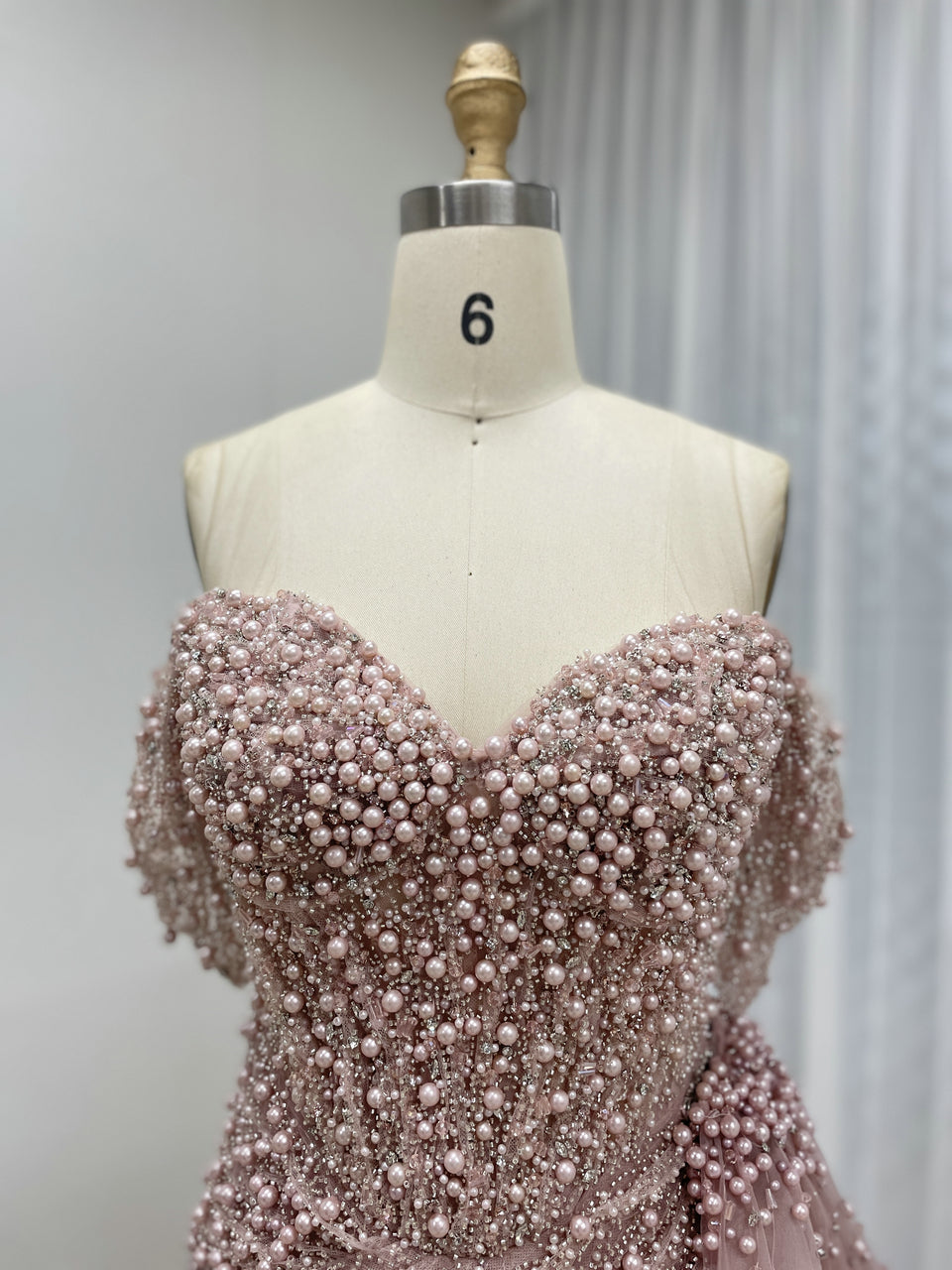 Luxury Beaded Sweetheart Neck Strapless Mermaid Evening Gown for Sexy Ladies MB40268-3