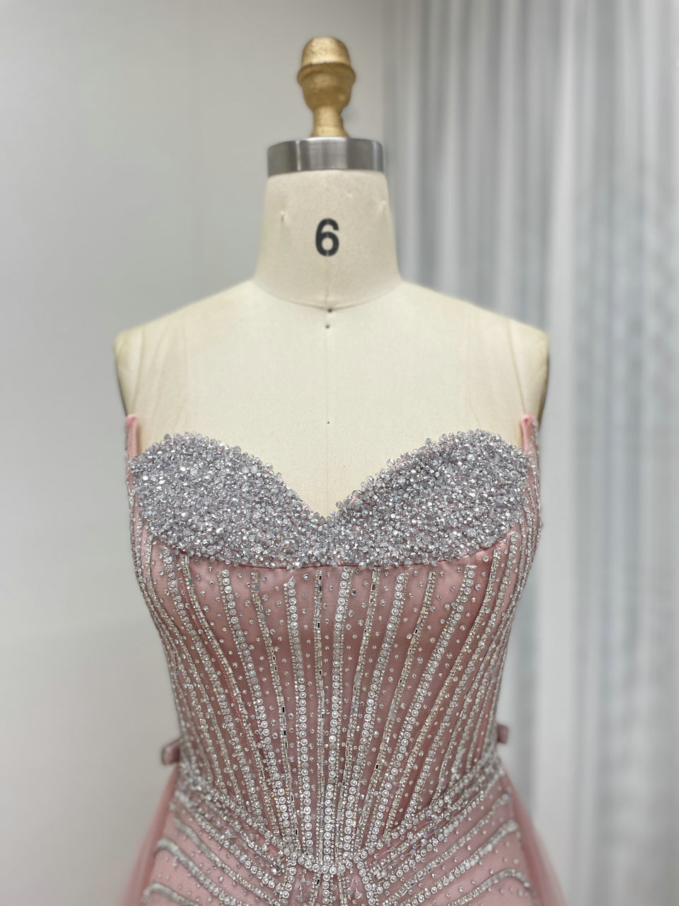 Gorgeous Mermaid Prom Evening Gown With Detachable Back Skirt MB40365B