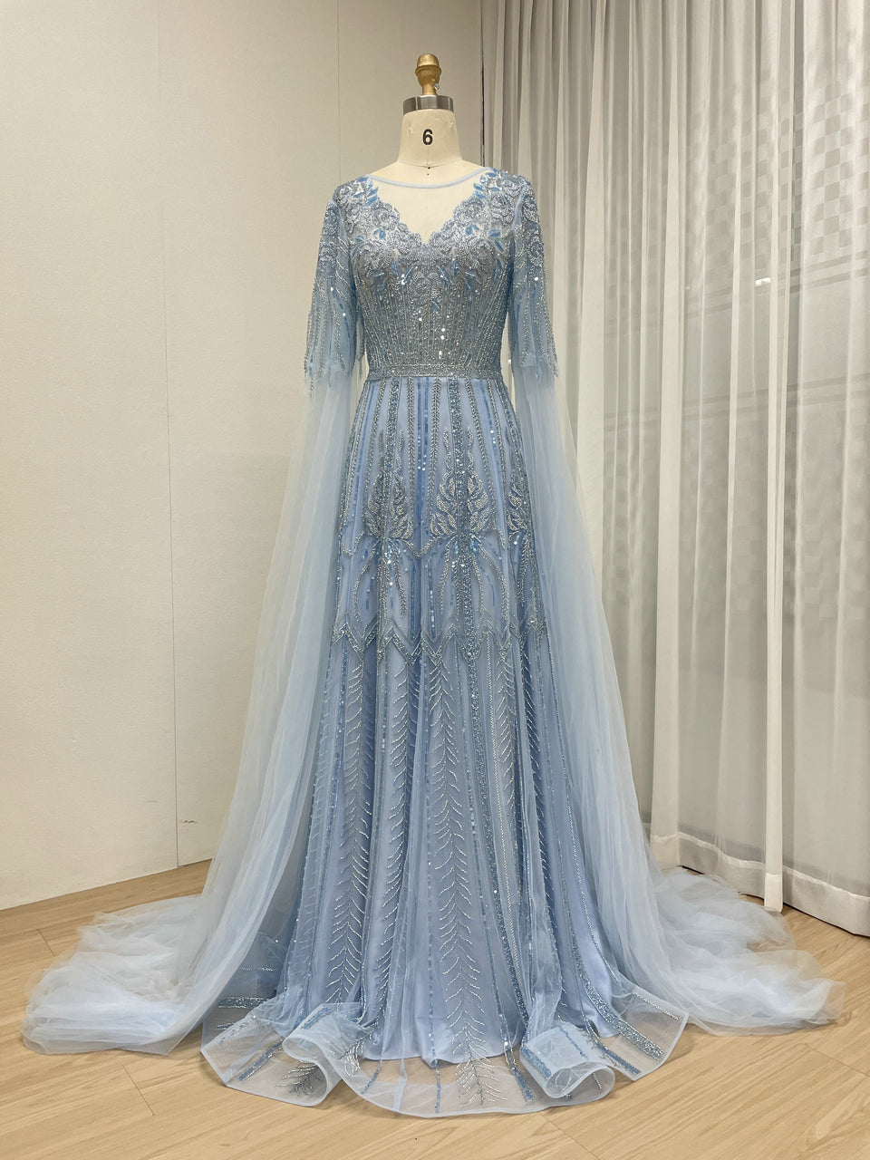 Dubai Handmade Beading A-Line Evening Dress for Party Gowns Dresses MB40377