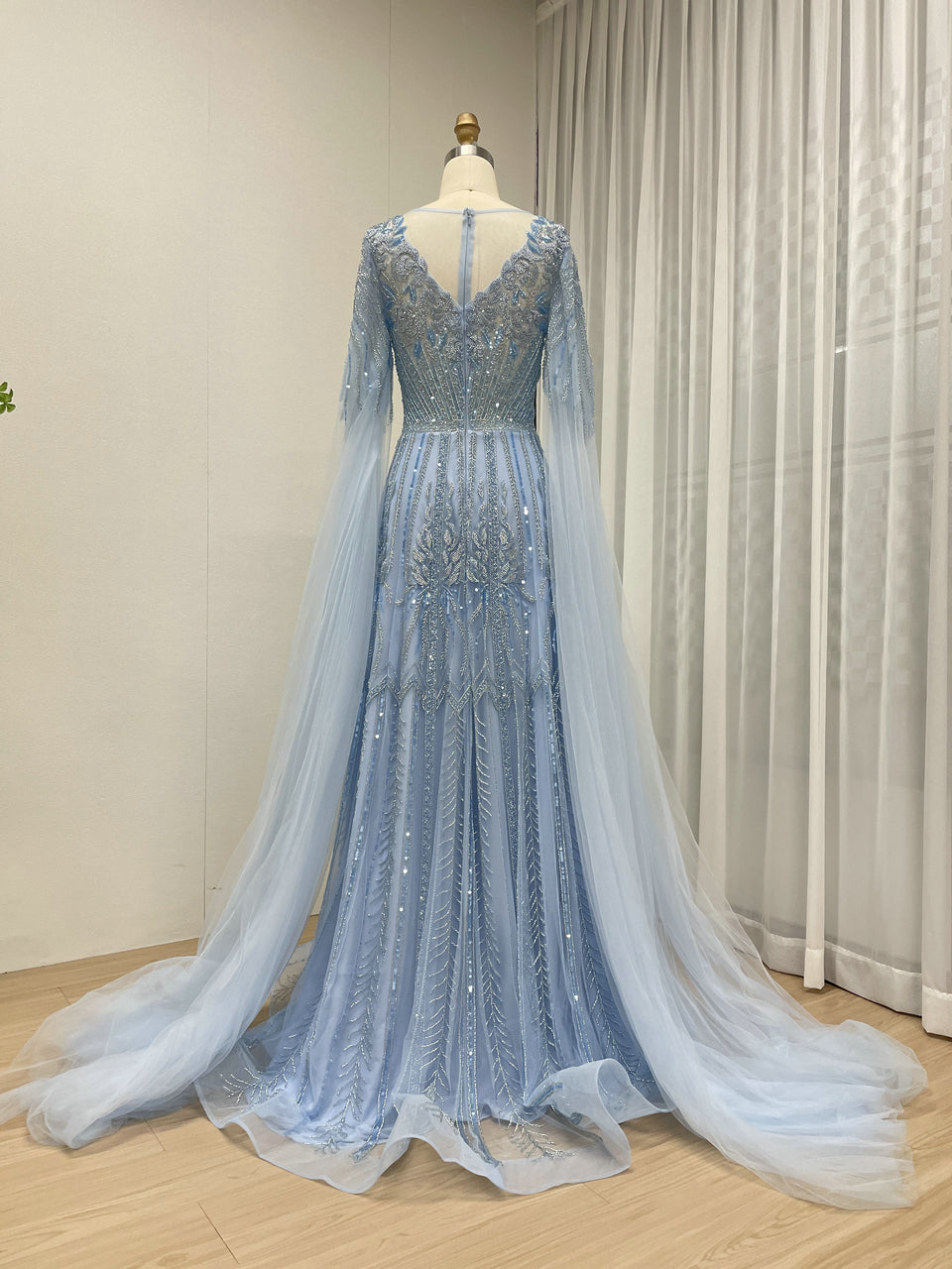 Dubai Handmade Beading A-Line Evening Dress for Party Gowns Dresses MB40377
