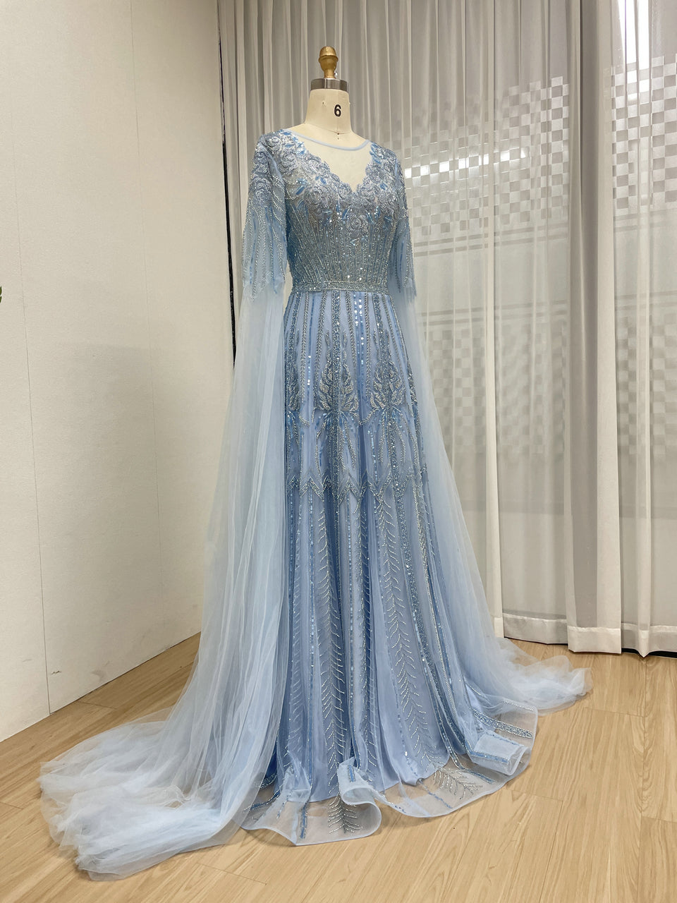Dubai Handmade Beading A-Line Evening Dress for Party Gowns Dresses MB40377
