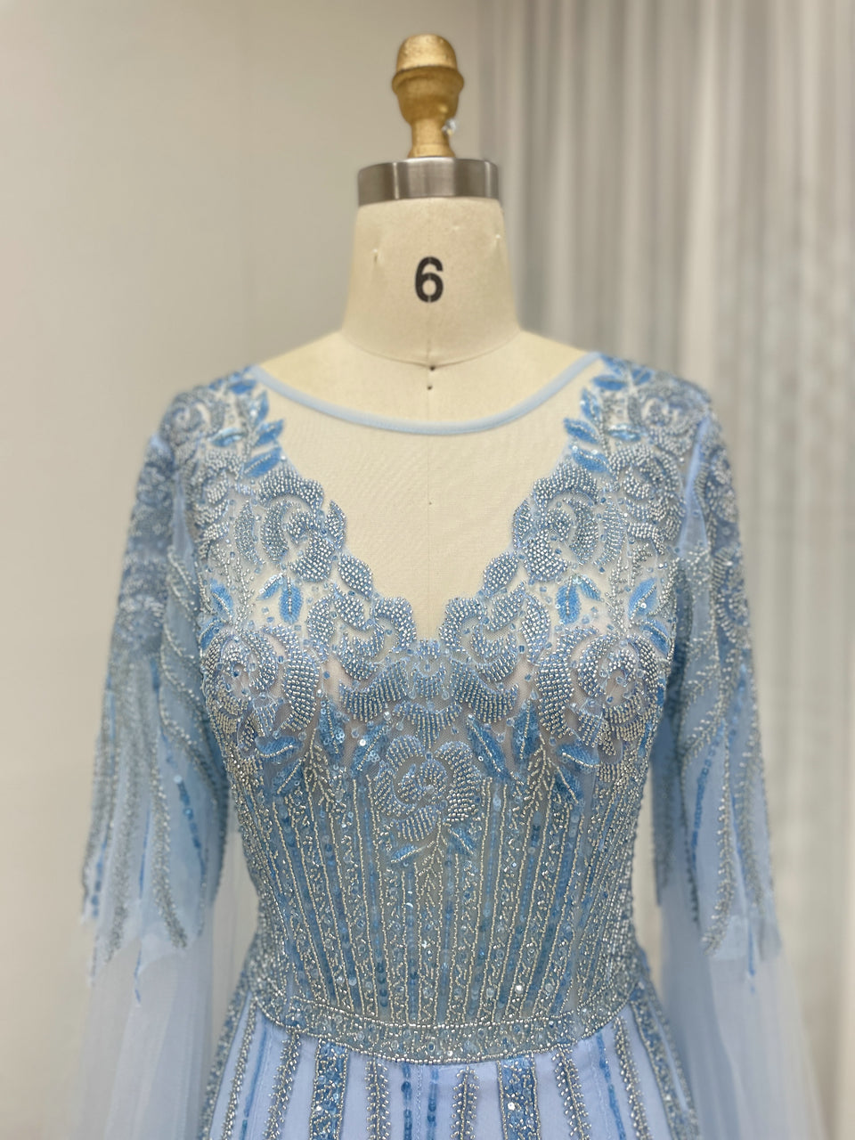 Dubai Handmade Beading A-Line Evening Dress for Party Gowns Dresses MB40377