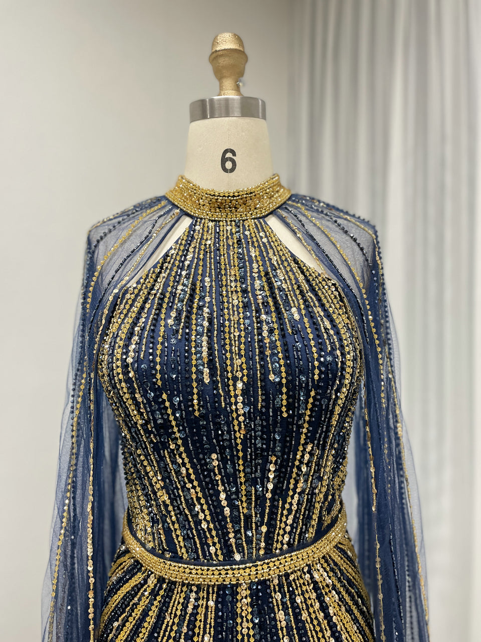 Hot Selling Cape Long Sleeve Handmade Beading Body Fitted Wine Mother Of Bridal Dress MB40390