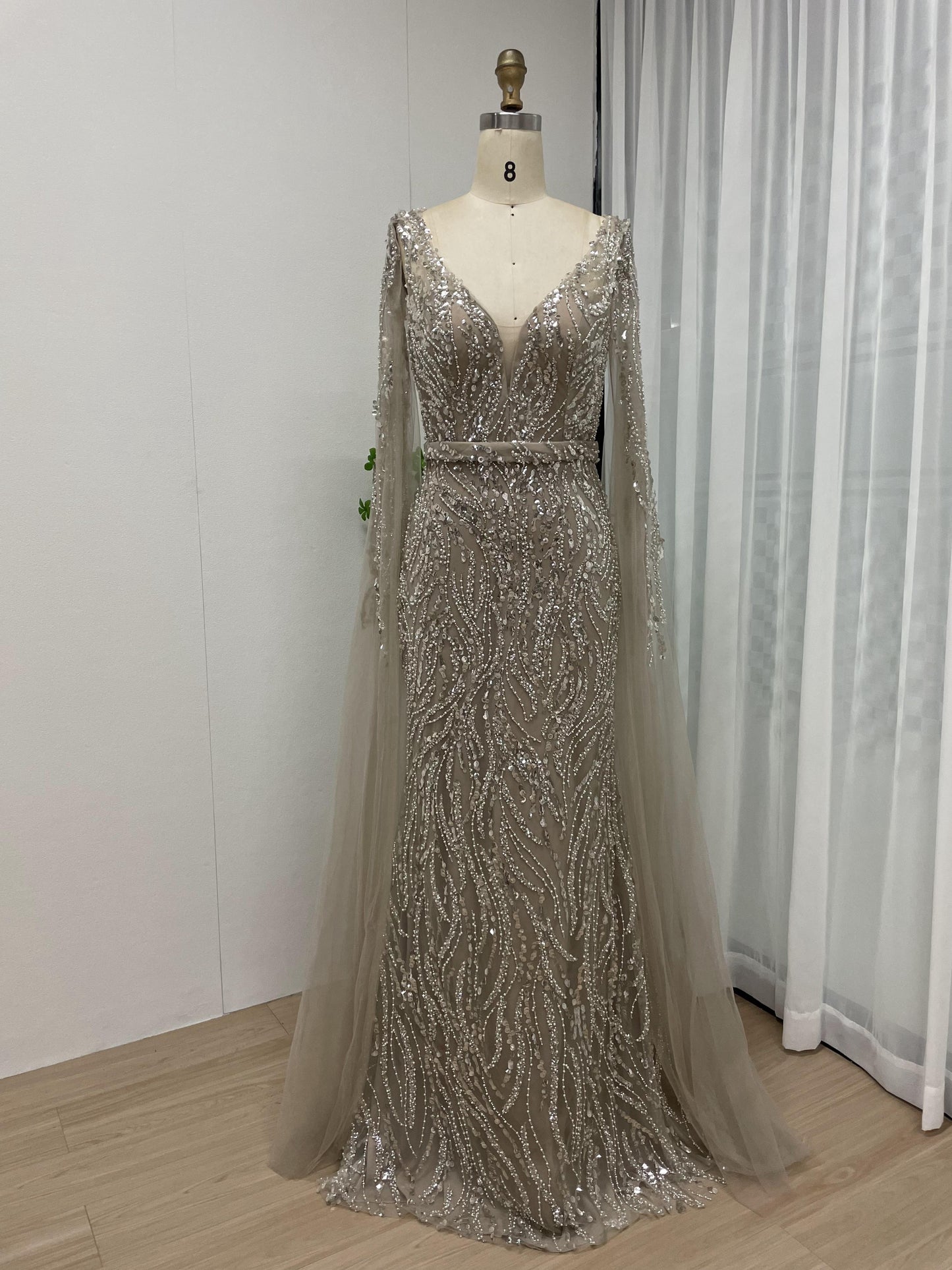 Luxury Lace Beading Couture Evening Dress MY30024