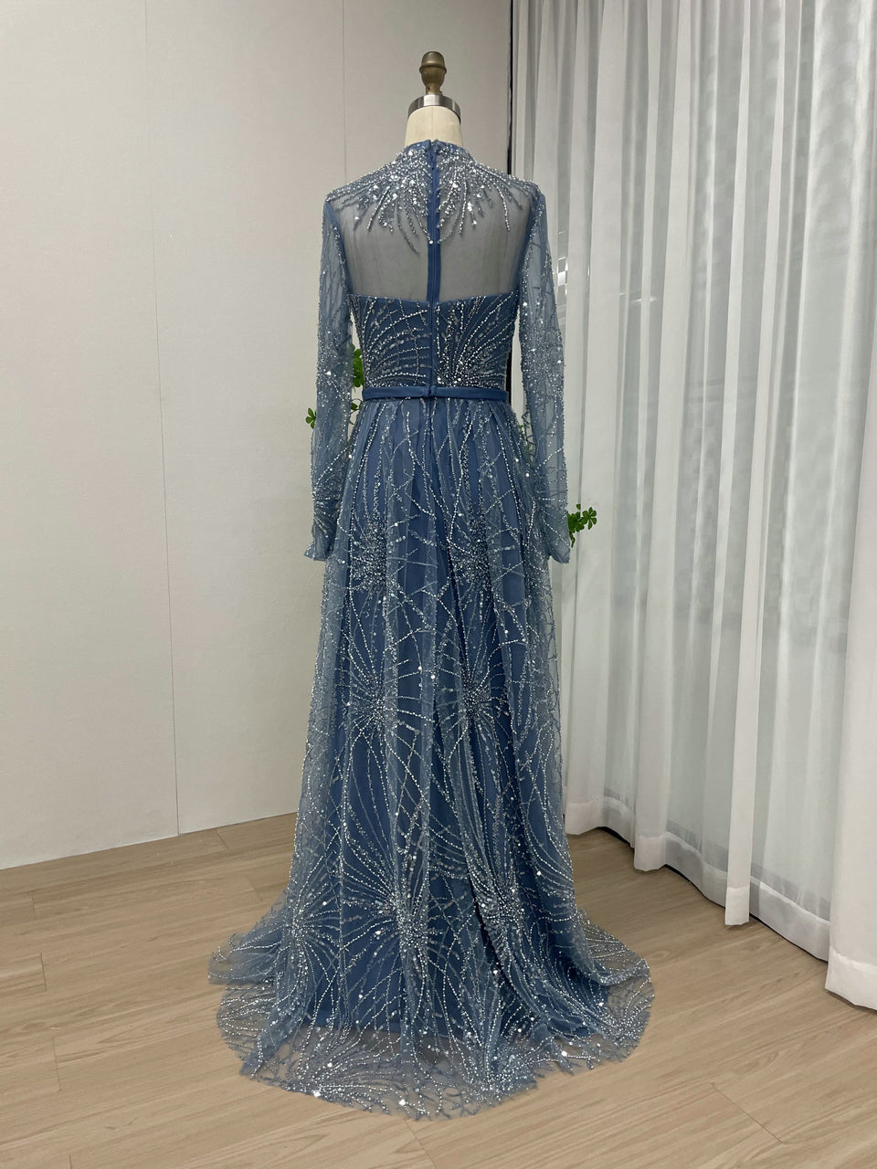 Exquisite Haute Couture A Line Long Sleeve Wedding/Birthday Party Evening Dress MY30030