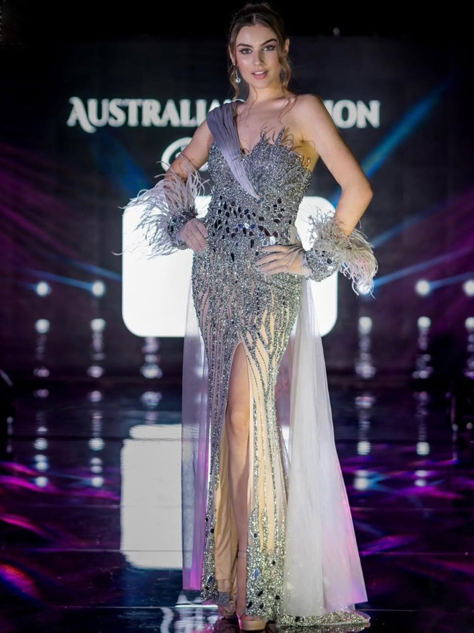 Exclusive Couture Beading Strapless Gala Party Formal Dress With Removable Glove Sleeve MY30059