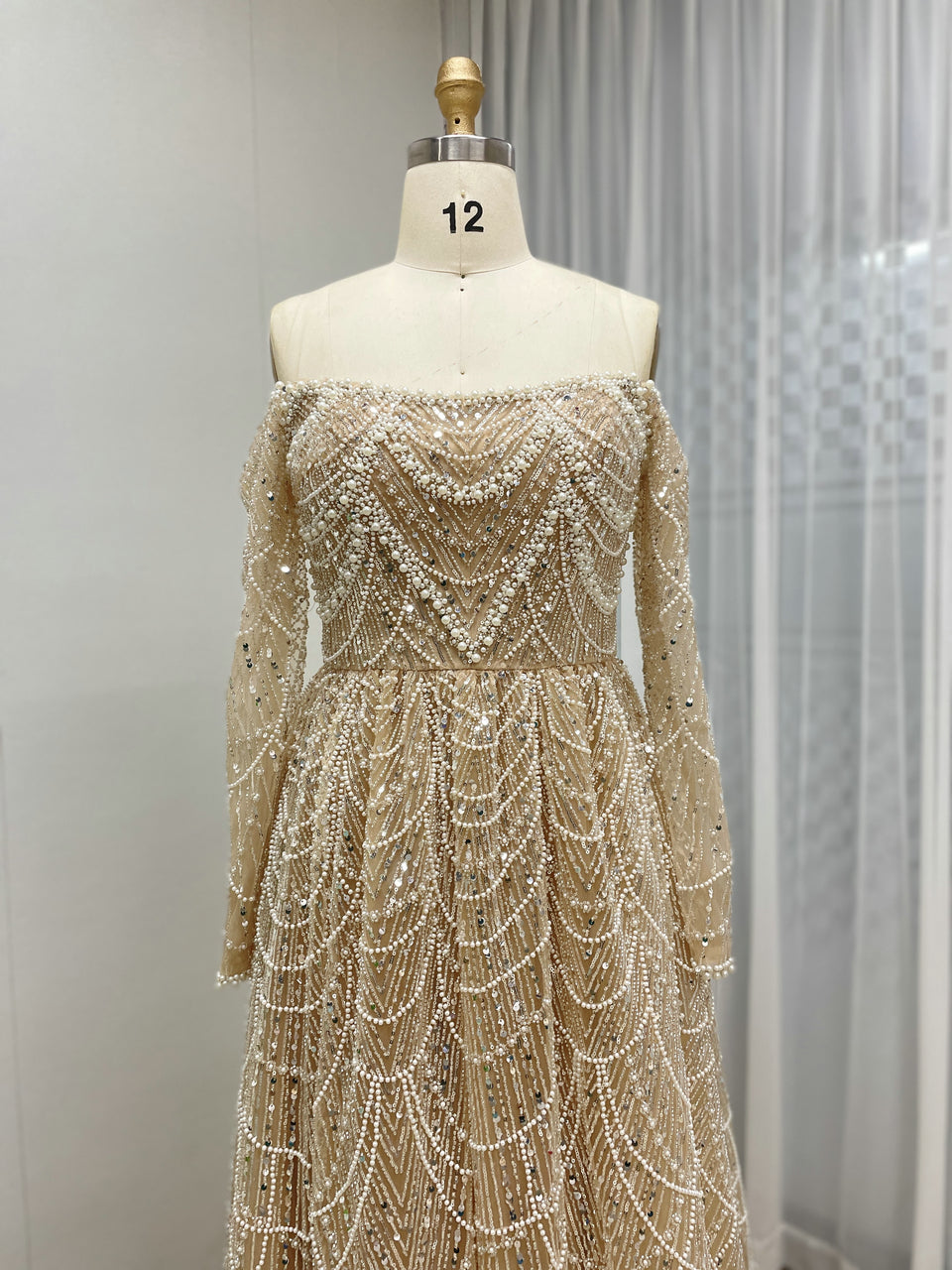 Classic A-Line Off-Shoulder Bridesmaid Dress MY30105L-2L