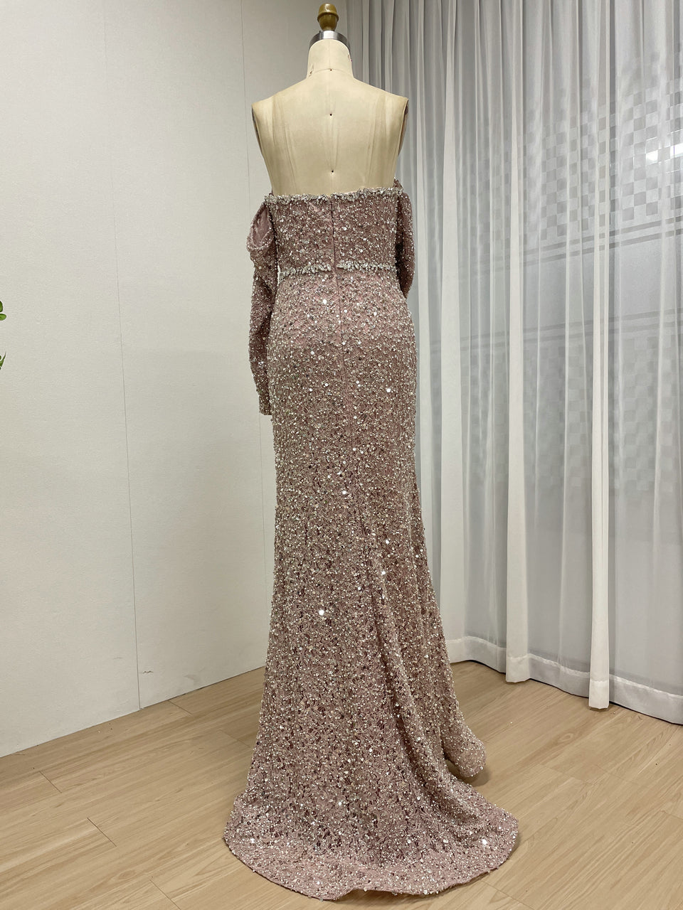Elegant Sheath Long Dress High Slit for Formal Occasions MY30189