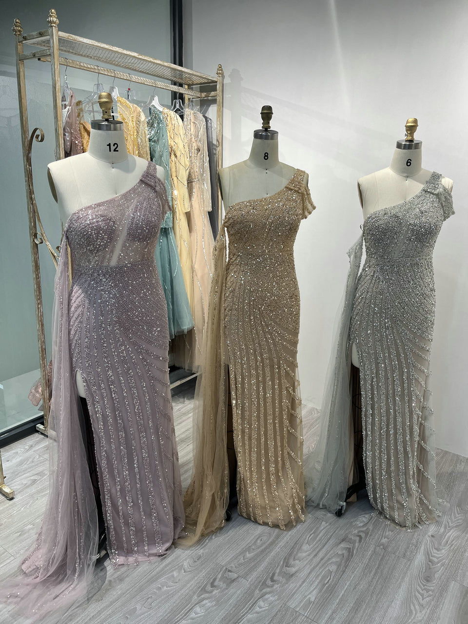 One Shoulder High Split Party Dress DDA007