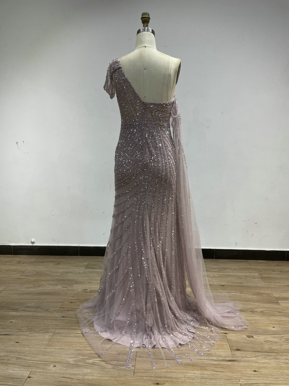 One Shoulder High Split Party Dress DDA007