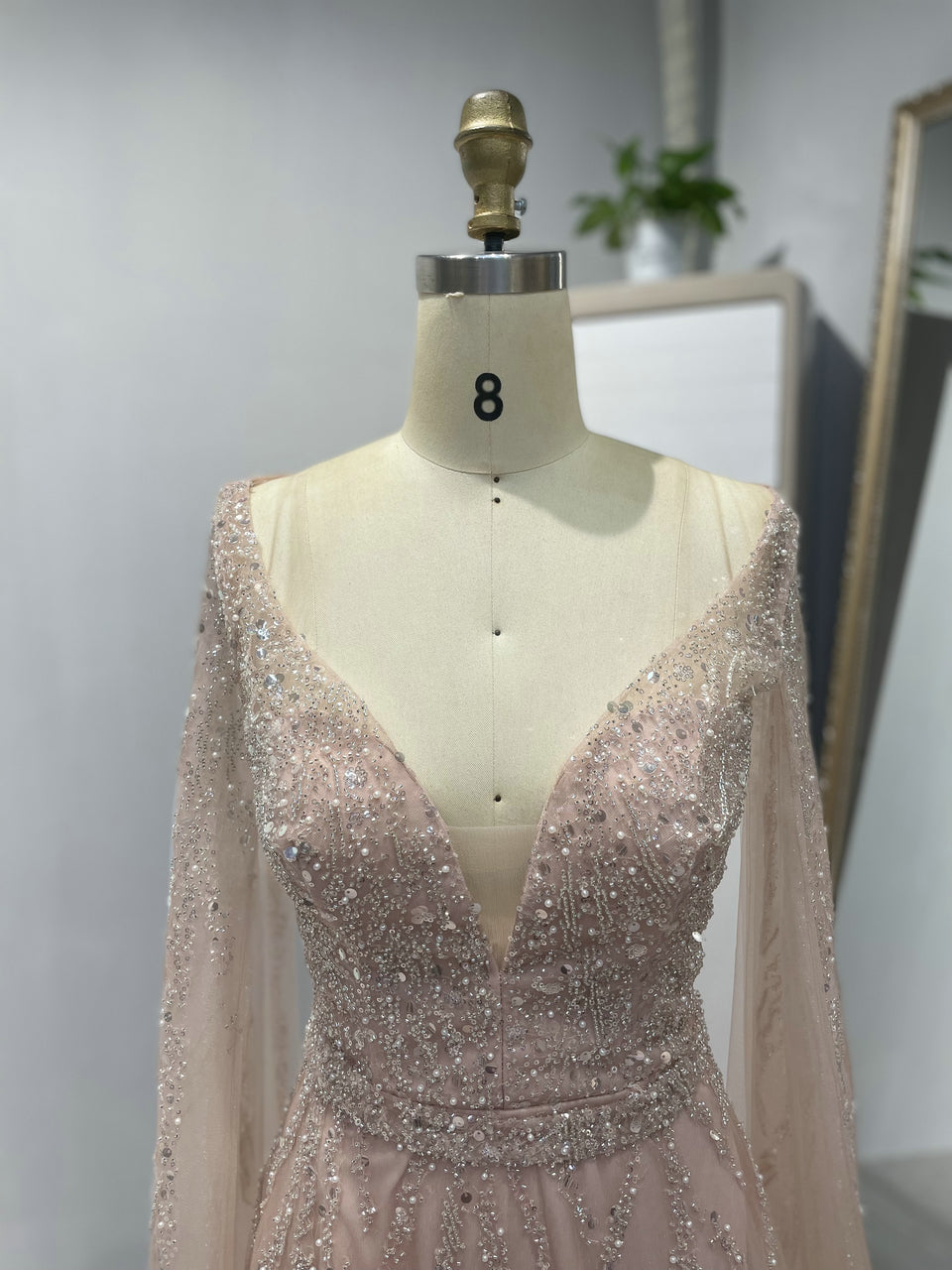 Luxury A Line Cap Sleeve Party Dress DDS061B