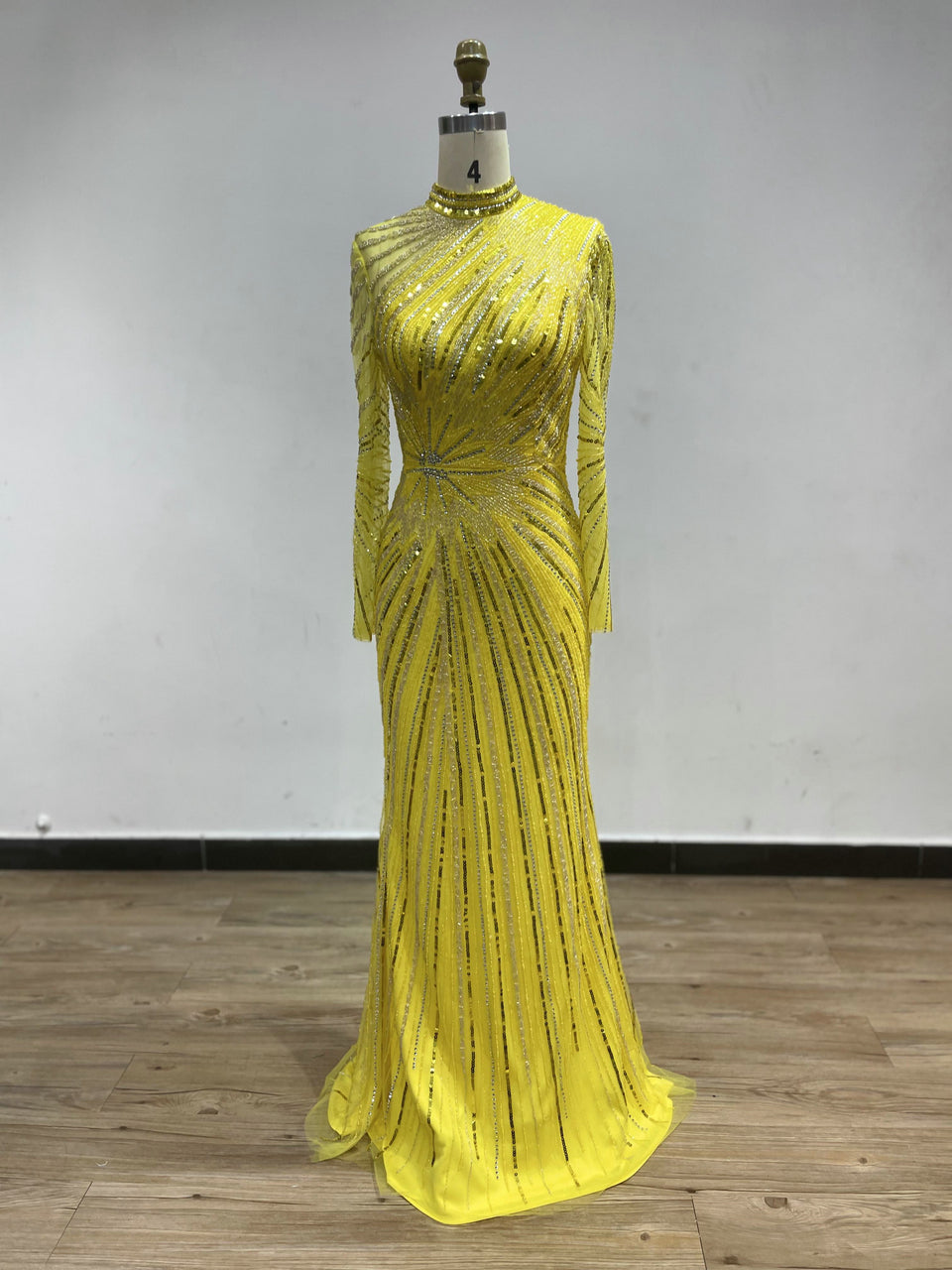 Elegant High Neck Beading Dress MB20001