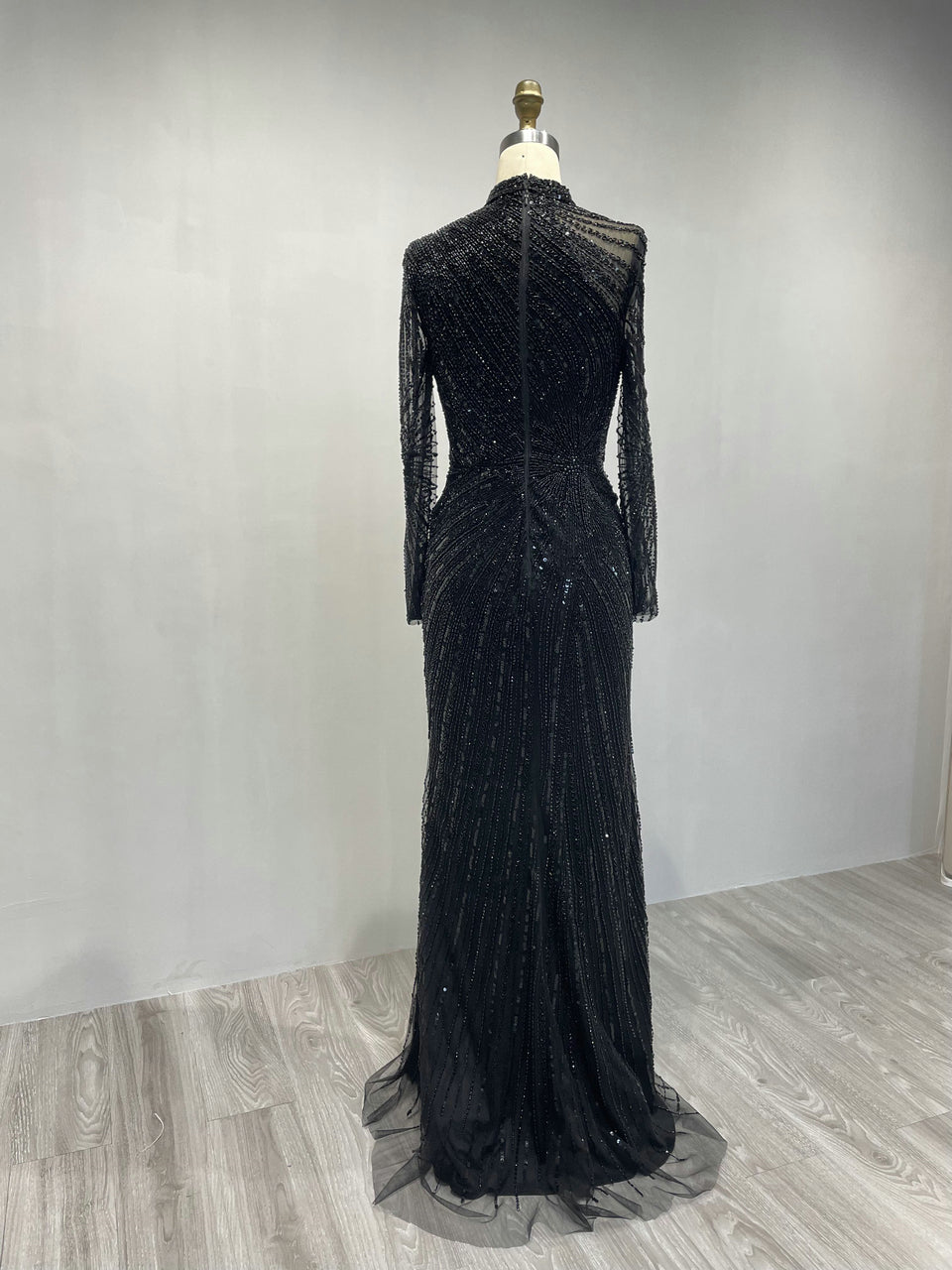 Elegant High Neck Beading Dress MB20001