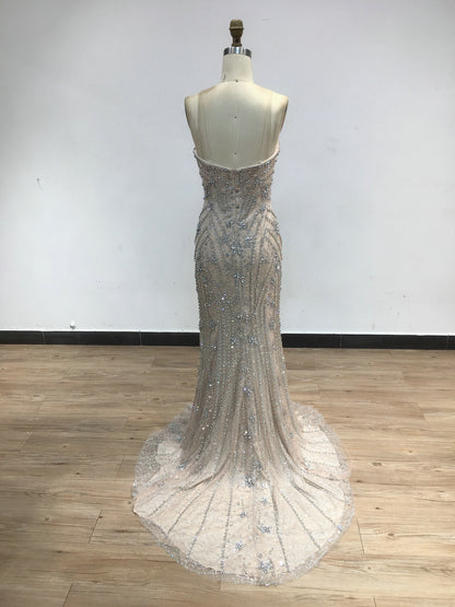 Luxury Strapless Couture Beading Mermaid Evening Party Dress DSH16188