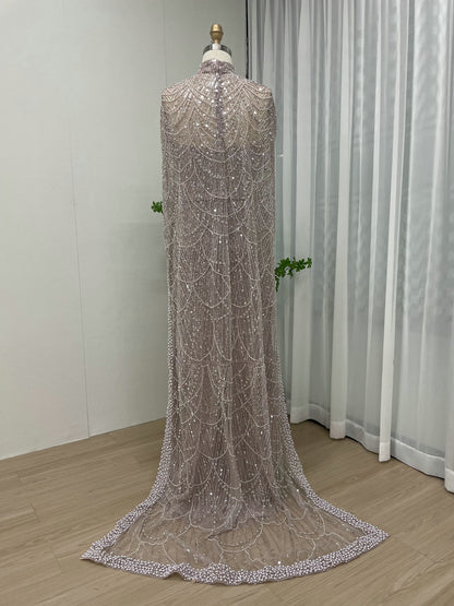 Strapless Couture Beading Cap Evening Dress MB40042-2