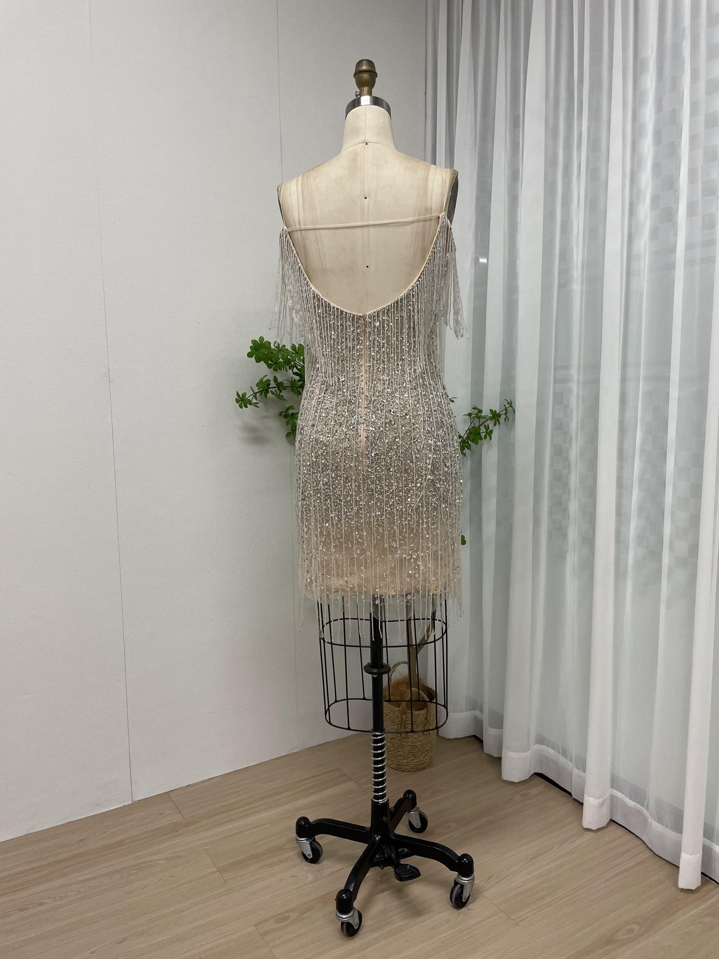 Off Shoulder Beading Couture Short Party Dress MB40102