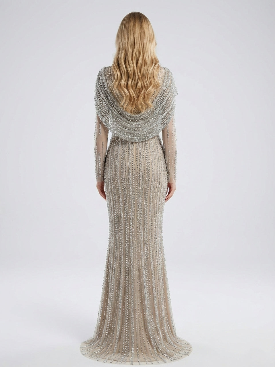 Luxury Haute Couture Beading Long Sleeve Muslim Evening Dress MB40149 DESIRE DRESS Luxury Haute Couture Beading Long Sleeve Muslim Evening Dress MB40149 DESIRE DRESS