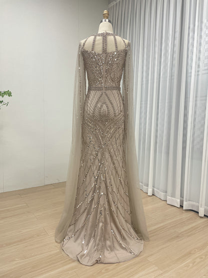 Luxury Couture Dress Suitable for Banquet Embellished Exquisite Embroidery Bead and Sequin MB40291-2