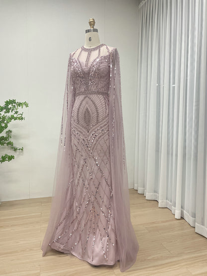 Luxury Couture Dress Suitable for Banquet Embellished Exquisite Embroidery Bead and Sequin MB40291-2