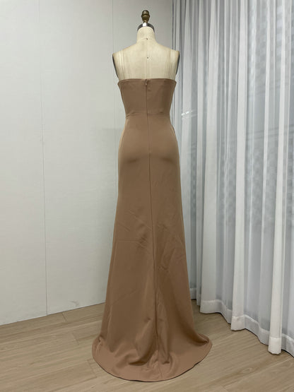 Sweetheart Ruched Side-Slit Mermaid Evening Gown - Floor Length Formal Dress MC20063