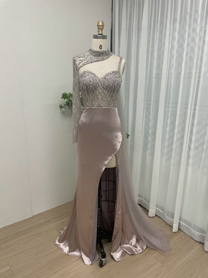 Luxury One Long Sleeve Two Piece Evening Dress MY30006