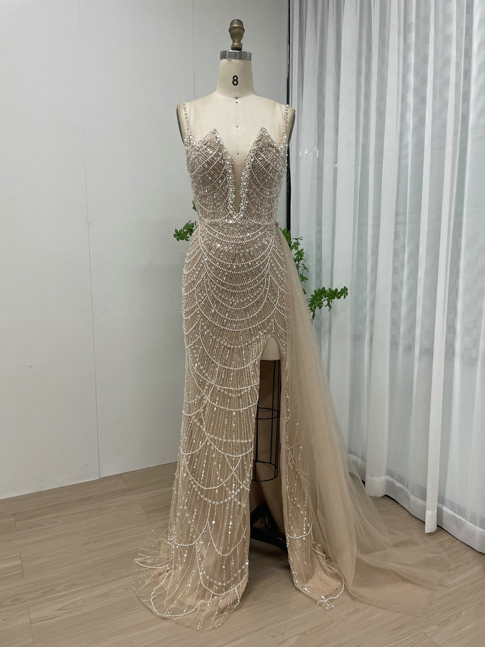 Exclusive Haute Couture High Split Evening Dress MY30047