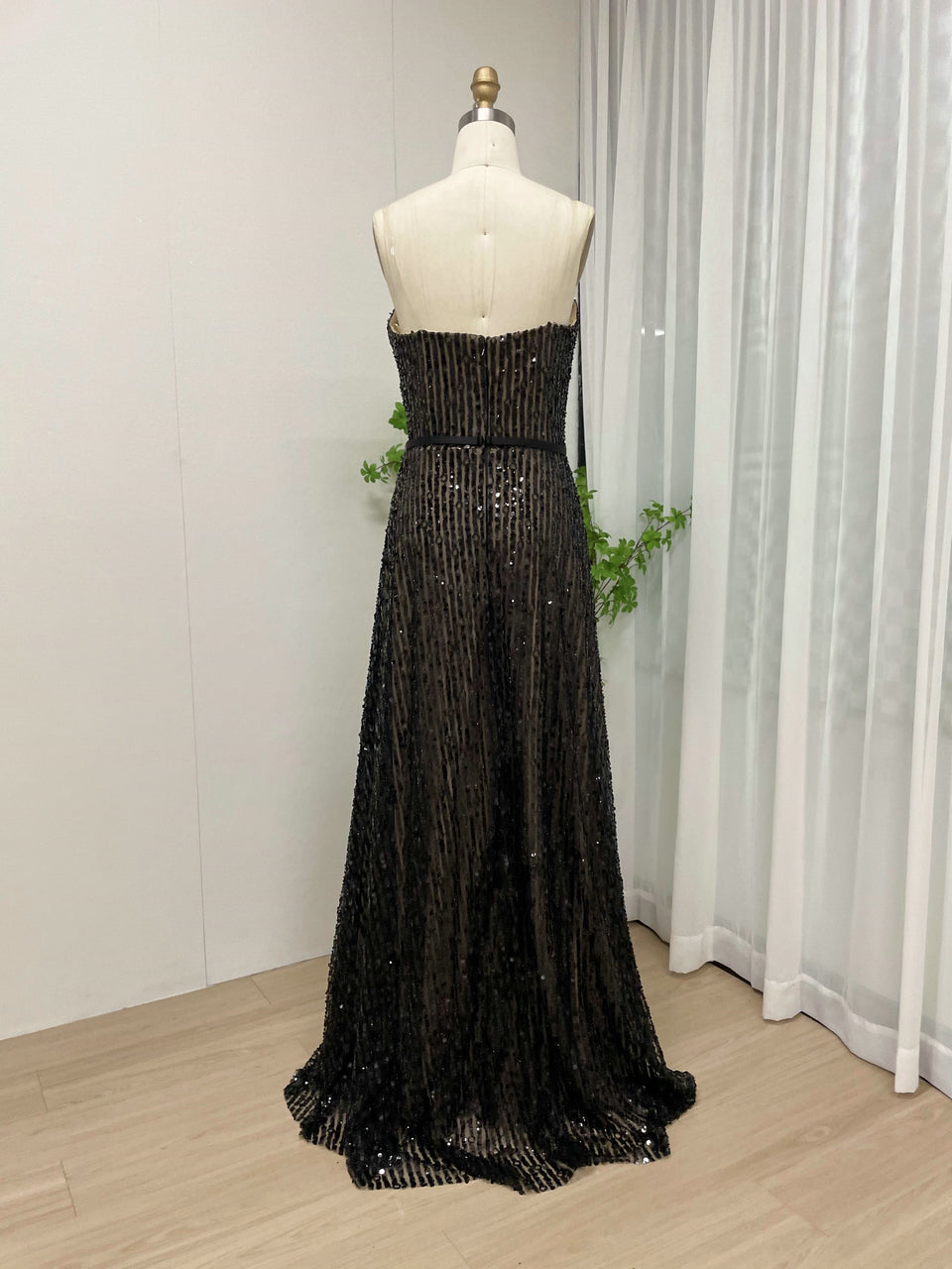 White A-Line Sparkle Prom Dress Sweetheart Full Length Gown MY30090