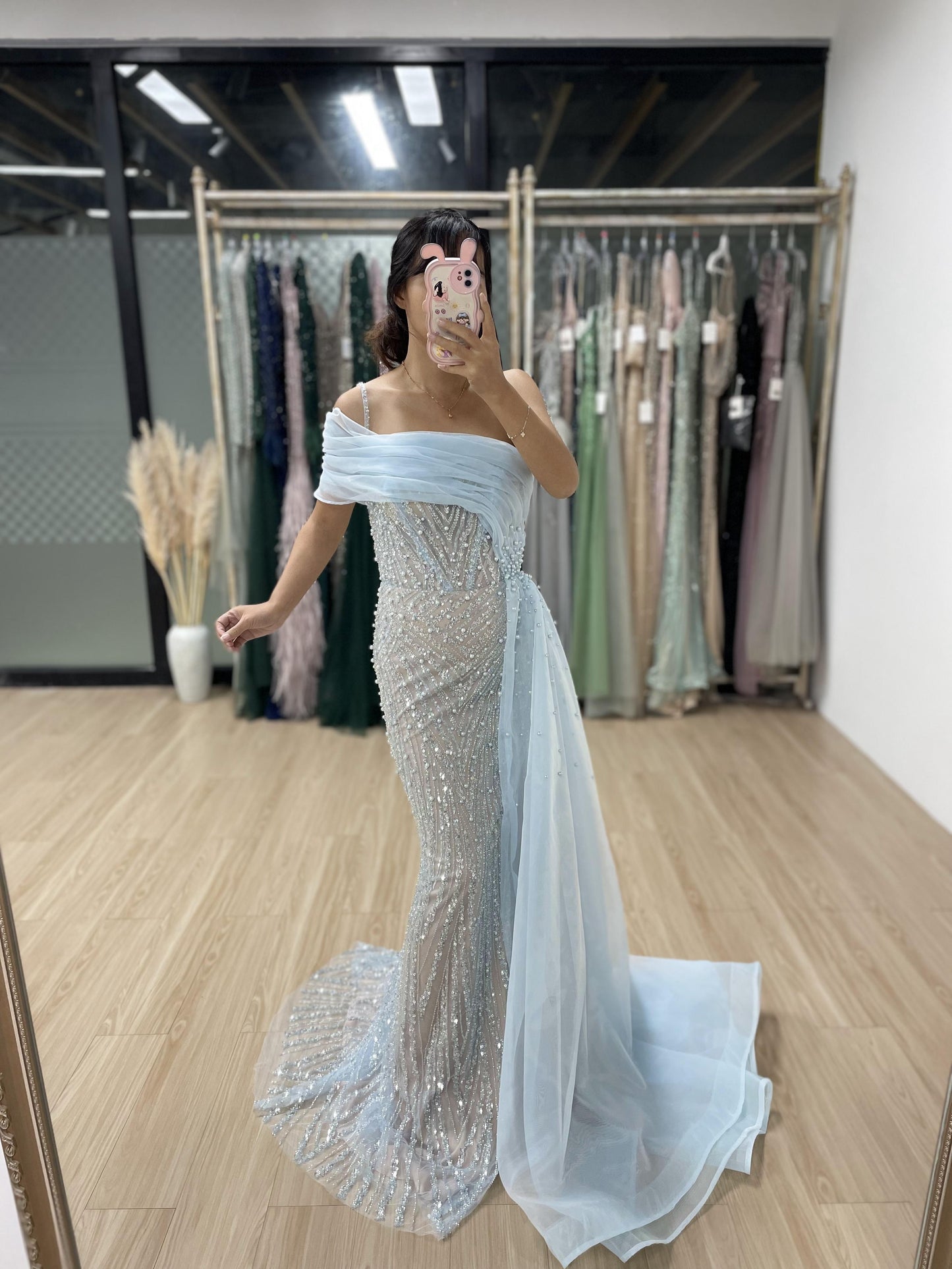 Beautiful Off Shoulder Spaghetti Strap Couture Beading Lace Wedding Party Evening Dress MY30094