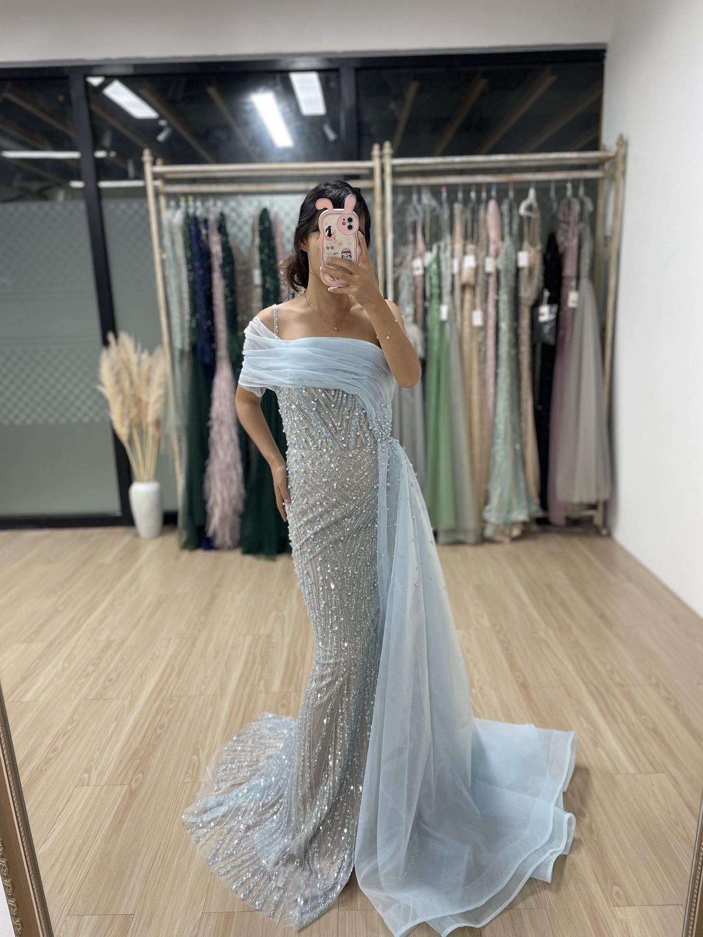 Beautiful Off Shoulder Spaghetti Strap Couture Beading Lace Wedding Party Evening Dress MY30094