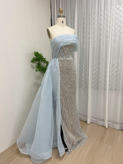 Beautiful Off Shoulder Spaghetti Strap Couture Beading Lace Wedding Party Evening Dress MY30094