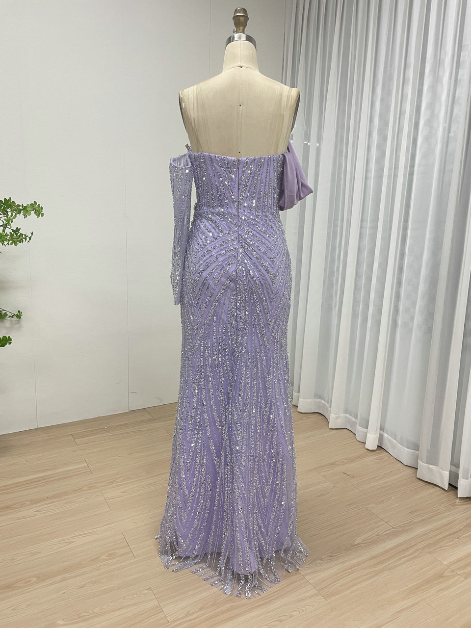 Chic Off-Shoulder Pink Gown for Gala Nights MY30138