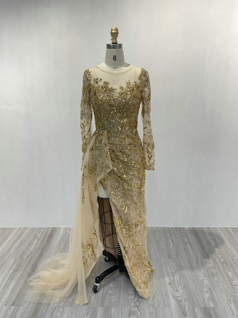 Long Sleeve Lace Evening Dress MY20003