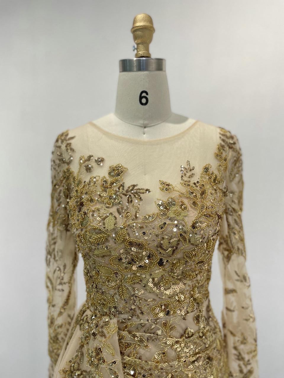 Long Sleeve Lace Evening Dress MY20003