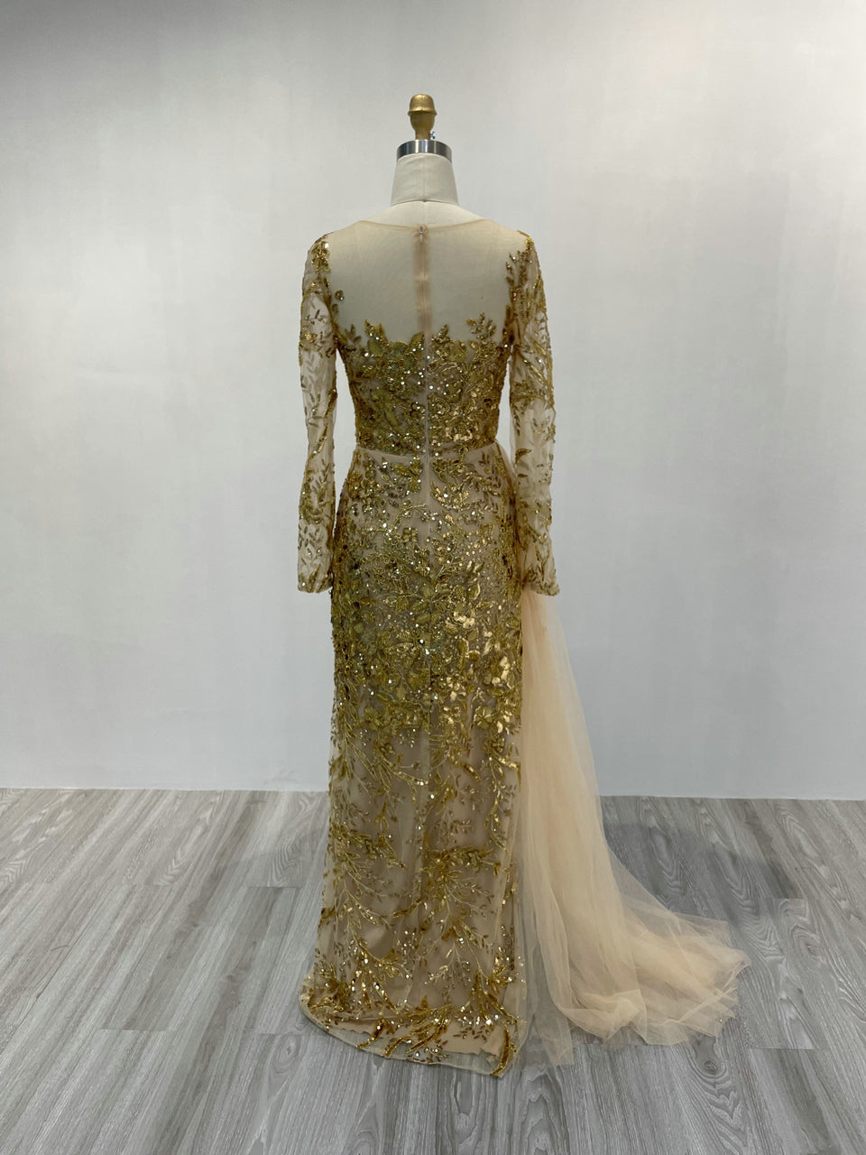 Long Sleeve Lace Evening Dress MY20003